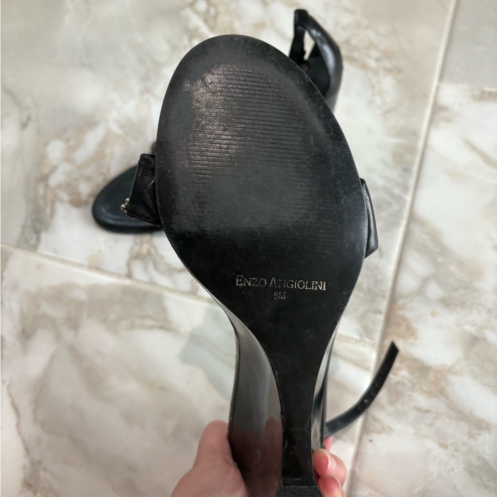 Enzo Angiolini Black Heels with Embellishments - Picture 5 of 6
